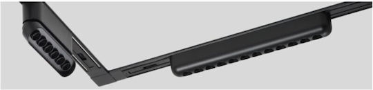Home Lighting MF30-03-01 Ράγα Στερέωσης για Φωτιστικά Μαύρη 77-8979