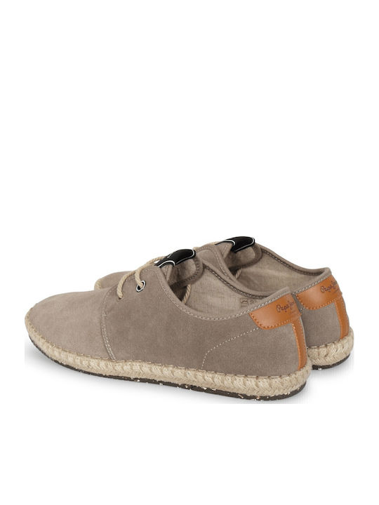 Tourist Classic Leather Men's Espadrilles Dark Stone