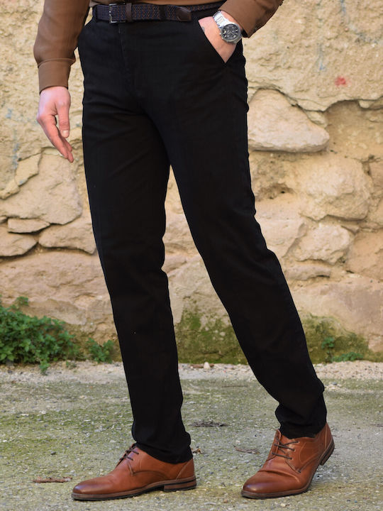 Men's Chinos Pants,Greek company,with belt,black color (code PAD185)