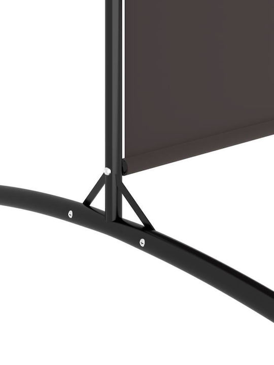 vidaXL Decorativ Paravan Tesatura cu 2 Panouri Cafea 175x180cm