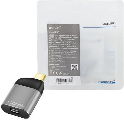 LogiLink Converter USB-C male to mini DisplayPort female 1pcs CUA0205