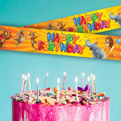 Banner Happy Birthday 10x70 cm 07 3 pcs.