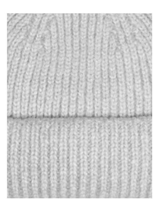 Only Beanie Beanie with Rib Knit in Gray color