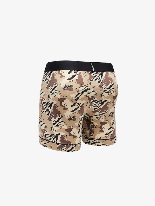 Nike Boxeri pentru bărbați Maro Camo 1Pachet