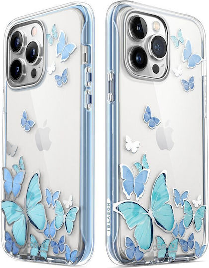 i-Blason Cosmo 360 Full Cover Σιλικόνης 2mm Σετ με Τζαμάκι Blue Fly (iPhone 14 Pro)
