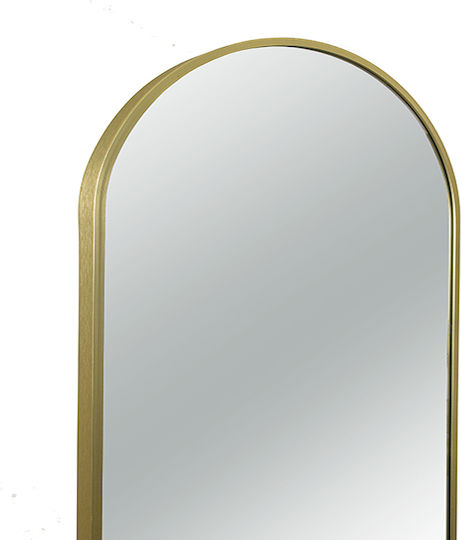 Zaros Wandspiegel "Apsida" -> "Apsis" Ganzkörper mit Gold Metallisch Rahmen 152x51cm 1Stück