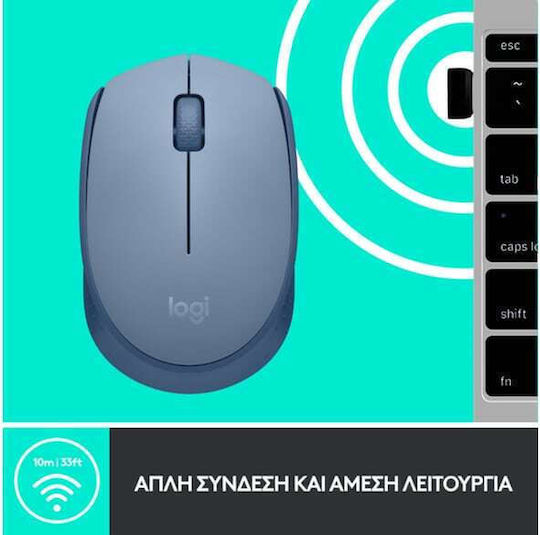Logitech M171 Kabellos Mini Maus Blue/Grey