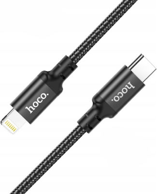 Hoco X14 Braided USB-C to Lightning Cable Μαύρο 3m