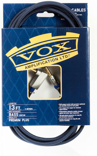 Vox VBC-13BL Cable 6.3mm male - 6.3mm male 4m Blue (VBC-13BL)
