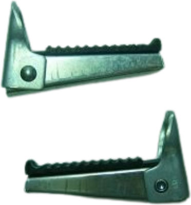 Nikme Motorcycle Foot Peg Μαρσπιέ Συνοδηγού Honda C-50 12V Αλουμινίου Ίσιοι Σετ 2τμχ 33002048