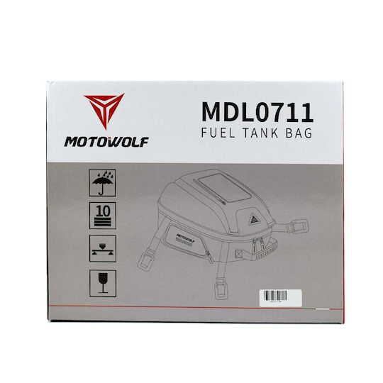 Motowolf Motorrad Tanktasche Tankschloss mit wasserdichter Handyhülle 10Es
