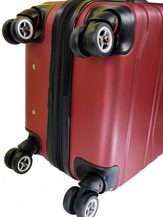 Forecast Cabin Hard Red Suitcase With 4 Wheels Height 55cm