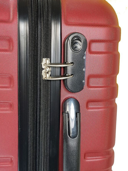 Forecast Cabin Hard Red Suitcase With 4 Wheels Height 55cm