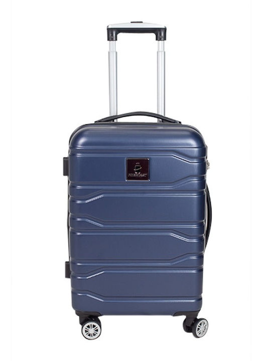 Forecast Cabin Hard Blue Suitcase With 4 Wheels Height 55cm