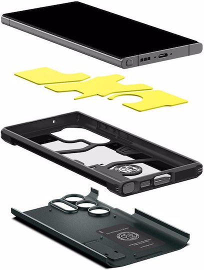 Spigen Tough Armor Back Cover Plastic 2mm Abyss Green (Galaxy S23 Ultra)