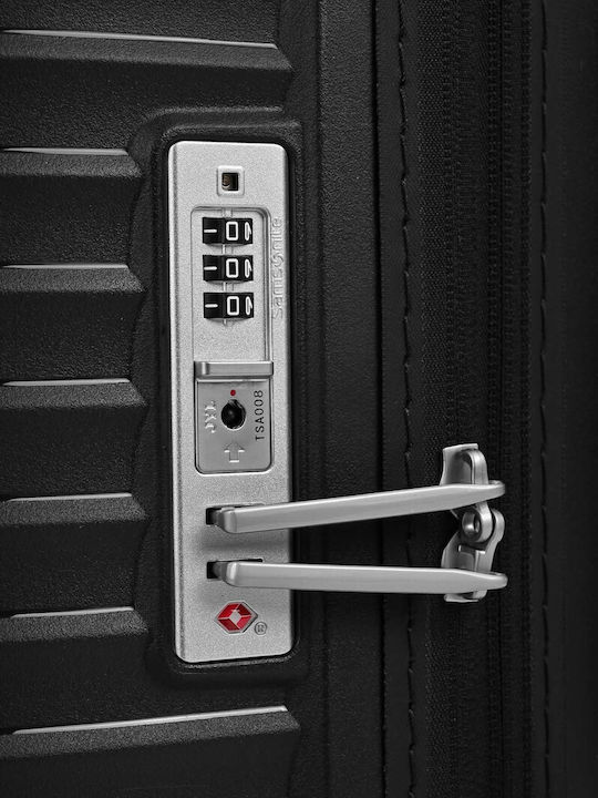 Samsonite Upscape Große Hartschalen Reisekoffer Schwarz mit 4 Rädern Höhe 75cm