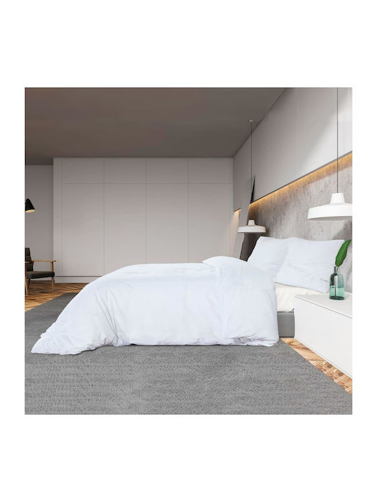 vidaXL Set Husă de Pilotă Single cu Față de Pernă 135x200 Alb