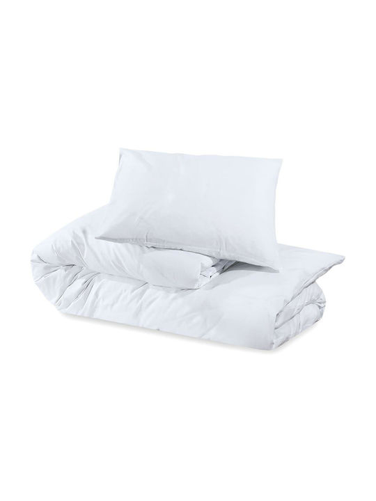 vidaXL Duvet Cover Set Double with 2 Pillowcases 200x200 White