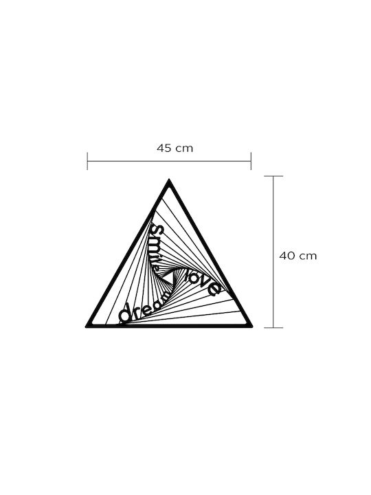 Megapap Decorațiune Siluetă Dsl Neagră Din Metal 45x3x40cm