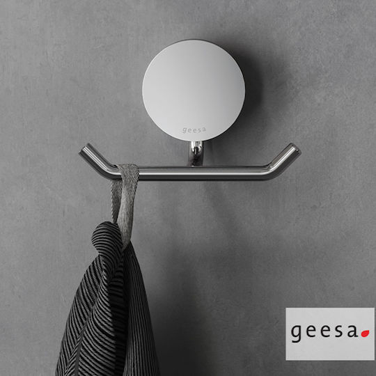 Geesa 7215-411 Άγκιστρο Μπάνιου Διπλό με Βίδες Geesa 7215-411 Άγκιστρο Μπάνιου Διπλό με Βίδες