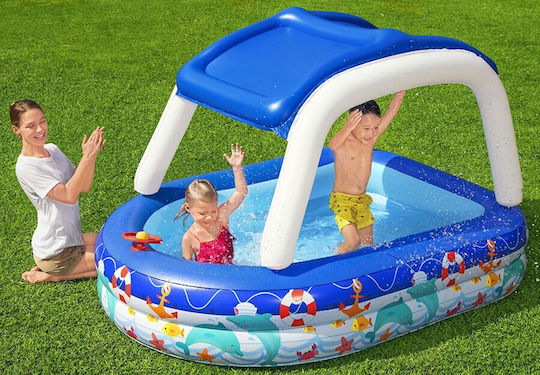 Bestway Children's Swimming Pool 282L Inflatable 213x213x132cm Blue