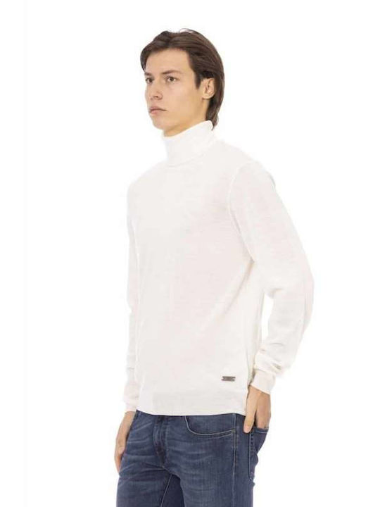 Langarm-Pullover Weiß
