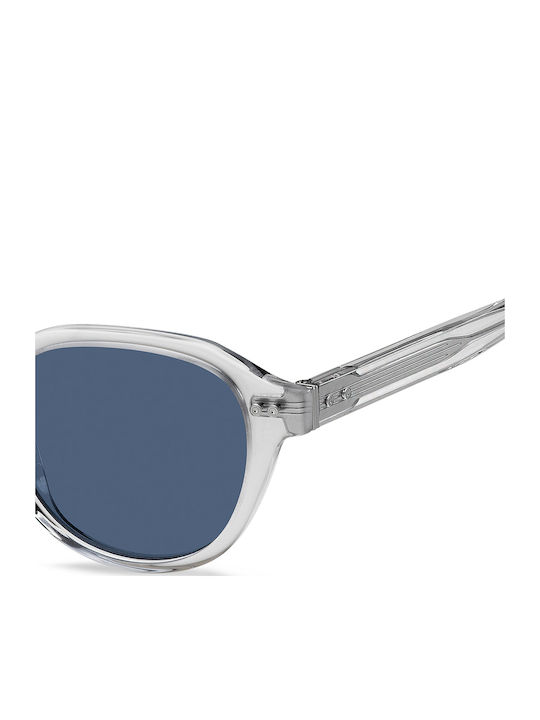 Tommy Hilfiger Men's Sunglasses with Transparent Horn-Rimmed Frame and Brown Lens TH1970/S 900/KU