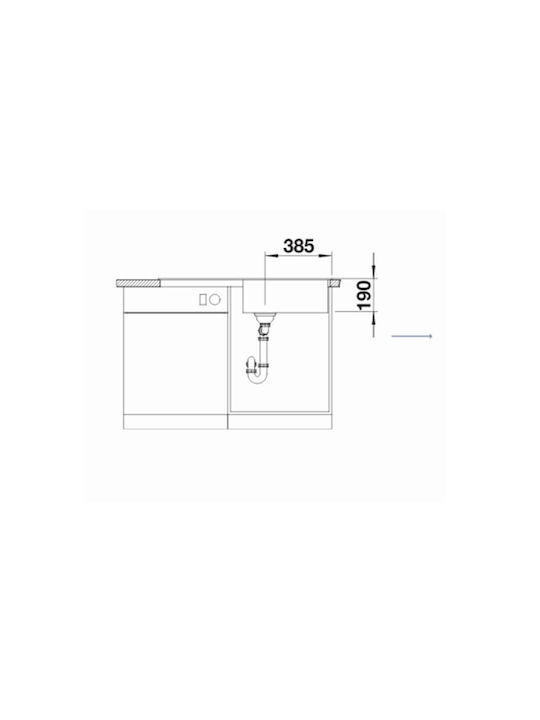 Blanco Zia XL 6 S 527400 Drop-In Spüle aus Verbundgranulat B100xT50cm Volcano Grey