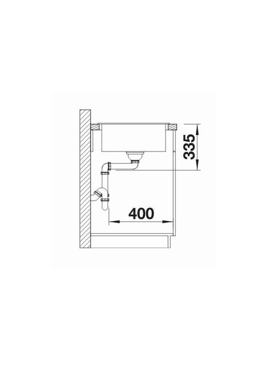 Blanco Zia XL 6 S 527400 Drop-In Spüle aus Verbundgranulat B100xT50cm Volcano Grey