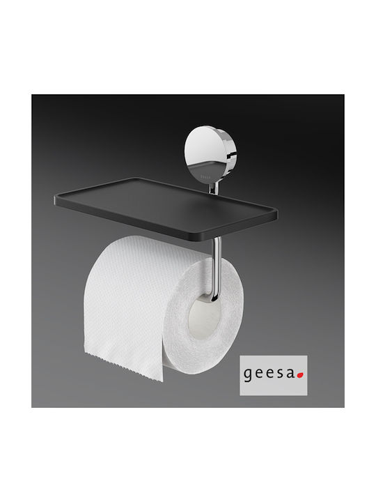Geesa Opal Χαρτοθήκη Επιτοίχια Μεταλλική Ασημί