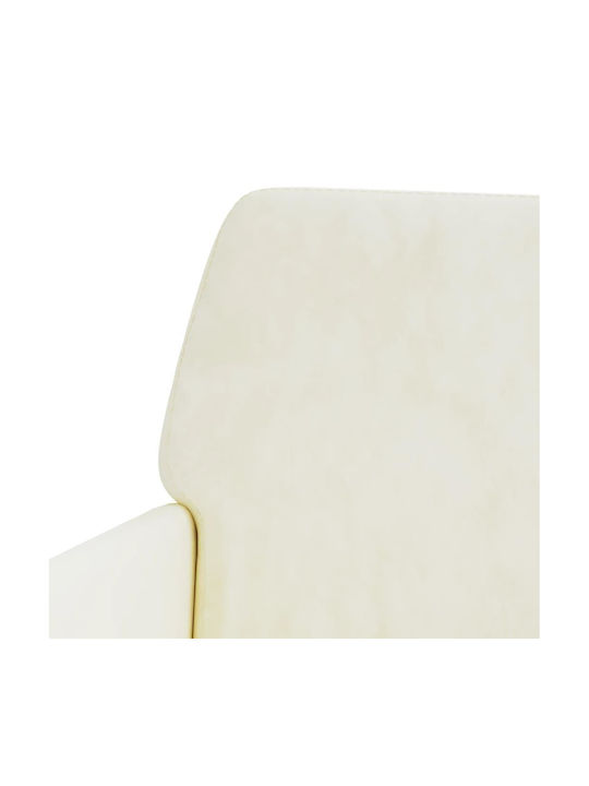 Canapea Cu Două Locuri Din Catifea Crem 108x79x79cm