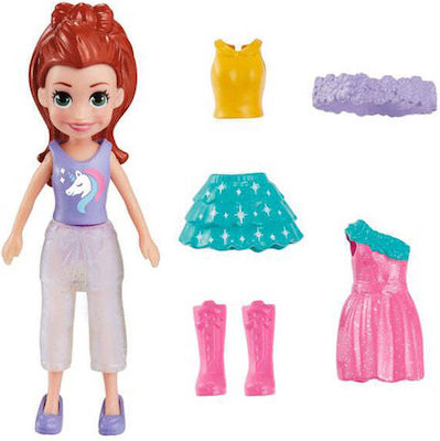 Mattel Παιχνίδι Μινιατούρα Polly Pocket Unicorn Fashion για 4+ Ετών