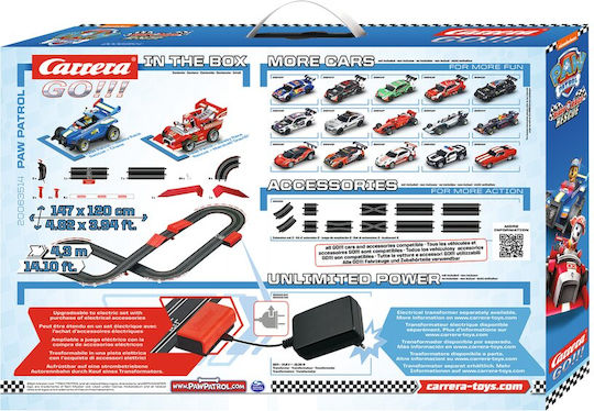 Carrera Paw Patrol GO Ready Race & Rescue Track 1:43 for Ages 8+