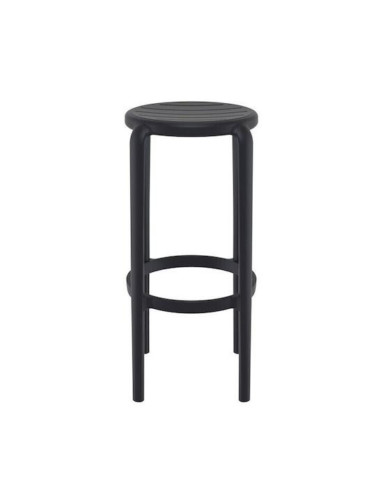 Stool for Bar Outdoor Tom Black 36x36x75cm