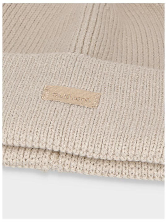 Beanie Γυναικείος Σκούφος Πλεκτός σε Μπεζ χρώμα