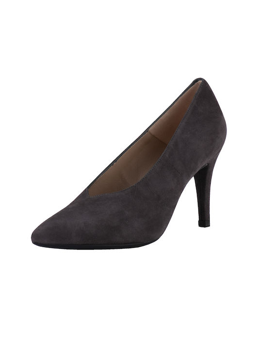 UNISA GREY BEAVER PUMPS WITH HIGH HEEL