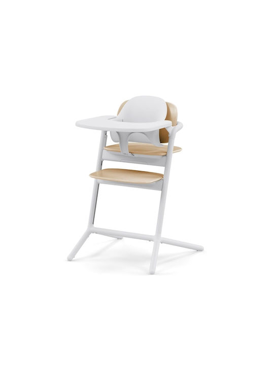 Cybex Lemo Highchair 3 in 1 with Metal Frame & Plastic Seat Sand White