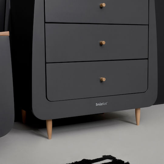 Snuz Skandi Seturi de mobilier pentru copii cu Pat și Comodă Maro / Bej