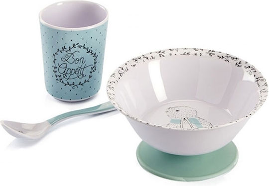 Thermobaby Rutschfester Sockel für Platte Hellblau aus Silikon für 3+ Monate