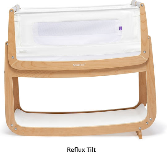 Snuz Wiege SnuzPod 4 mit Matratze und Seitlicher Öffnung Natural