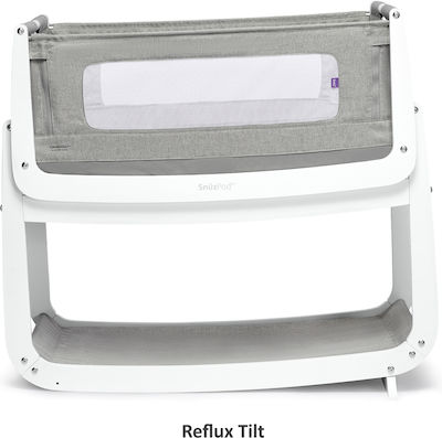 Snuz Cradle SnuzPod 4 with Mattress and Side Opening Dusk Grey