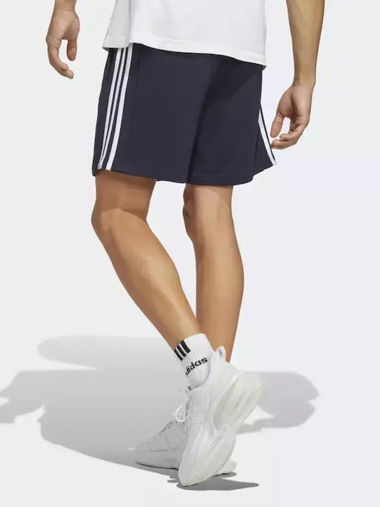 adidas Essentials French Terry 3-stripes Αθλητική Ανδρική Βερμούδα Navy Μπλε
