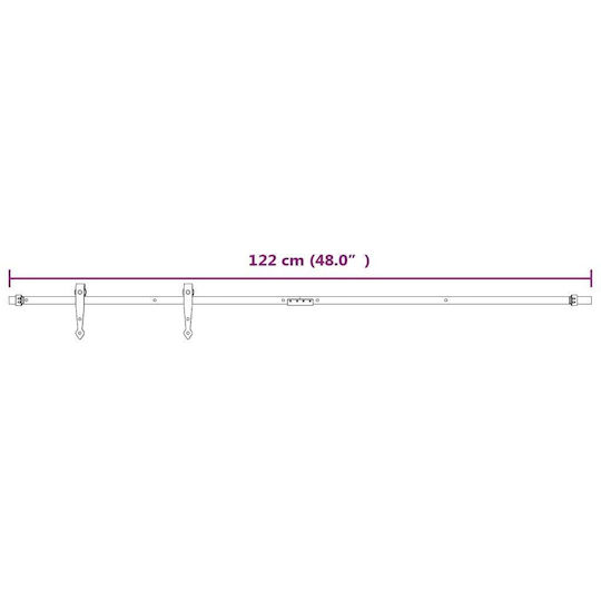 vidaXL Door Return Mechanism for Doors up to 122cm and 20kg White