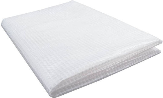 vidaXL Αδιάβροχος Μουσαμάς 140gr/m² 3x3μ. Ελαφρού Τύπου Λευκός