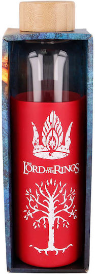 Stor Lord of the Rings Kinder Trinkflasche Silikon mit Schraubverschluss Auslaufsicher Rote 600ml