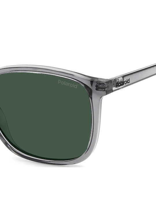 Polaroid Men's Sunglasses with Gray Plastic Frame and Green Polarized Lens PLD4139/S KB7/UC