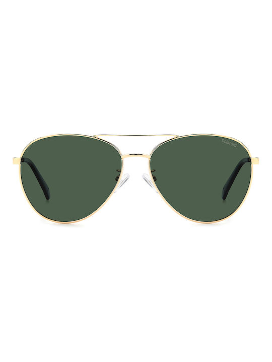 Polaroid Sonnenbrillen mit Gold Rahmen und Grün Polarisiert Linse PLD4142/G/S/X PEF/UC