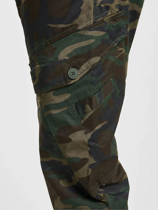 Trousers Cargo Elastic in Slim Fit Woodland