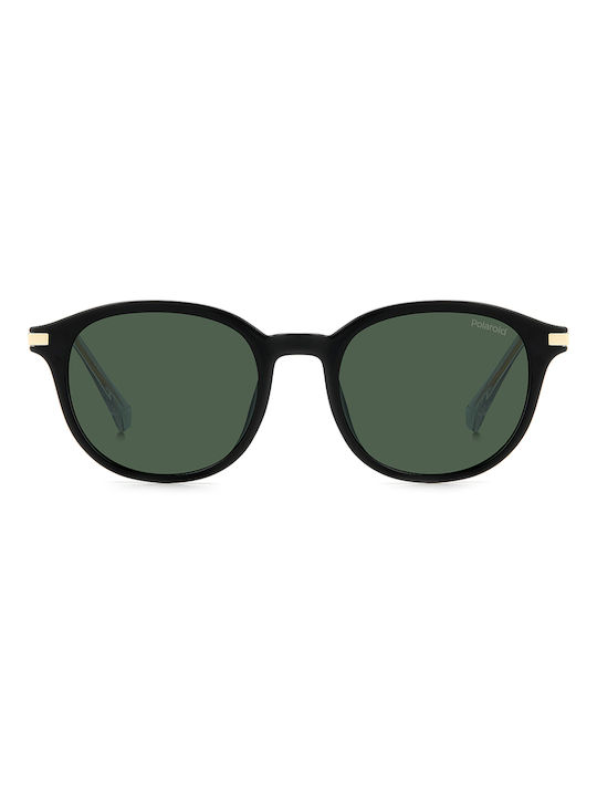 Polaroid Sunglasses with Black Plastic Frame and Green Polarized Lens PLD4148/G/S/X 7ZJ/UC