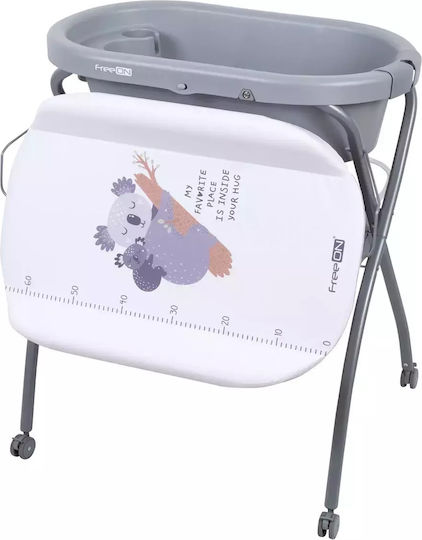 FreeOn Baie Pentru Copii Și Masă De Schimbare Bebeluş Koala Gri